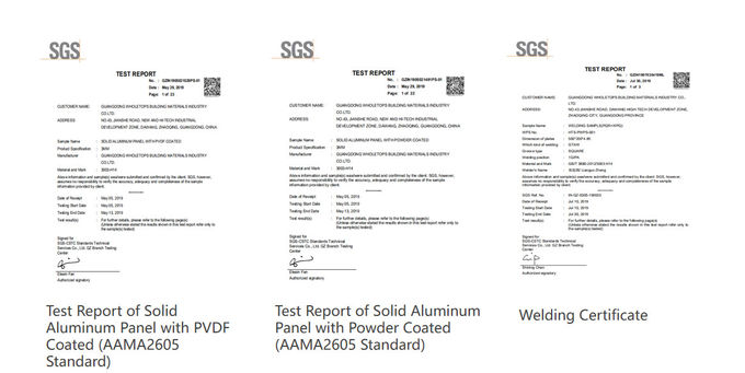 5.20年はセリウムSGS 6が付いている内部の外部アルミニウム固体パネルを保証する