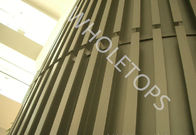 PVDFは2.0MMのアルミニウム正面のパネルの建物のための装飾的な金属板に塗った